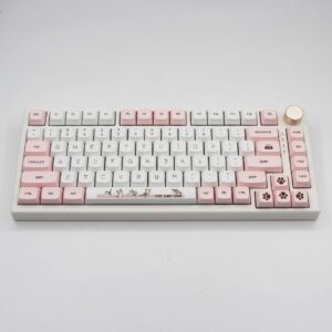 Cheese Cat XDA Sublimation PBT Keycaps 133 Keys for Mechanical Keyboard