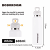 Premium 316 Steel Thermos Water Bottle  – Double-Layer Insulated - White