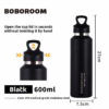 Premium 316 Steel Thermos Water Bottle  – Double-Layer Insulated - Black